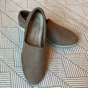 MIA Amore Tan Slip On Flats with Memory Foam